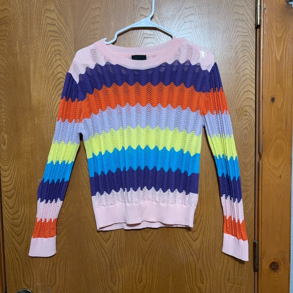 Colorful Striped Women's Sweater